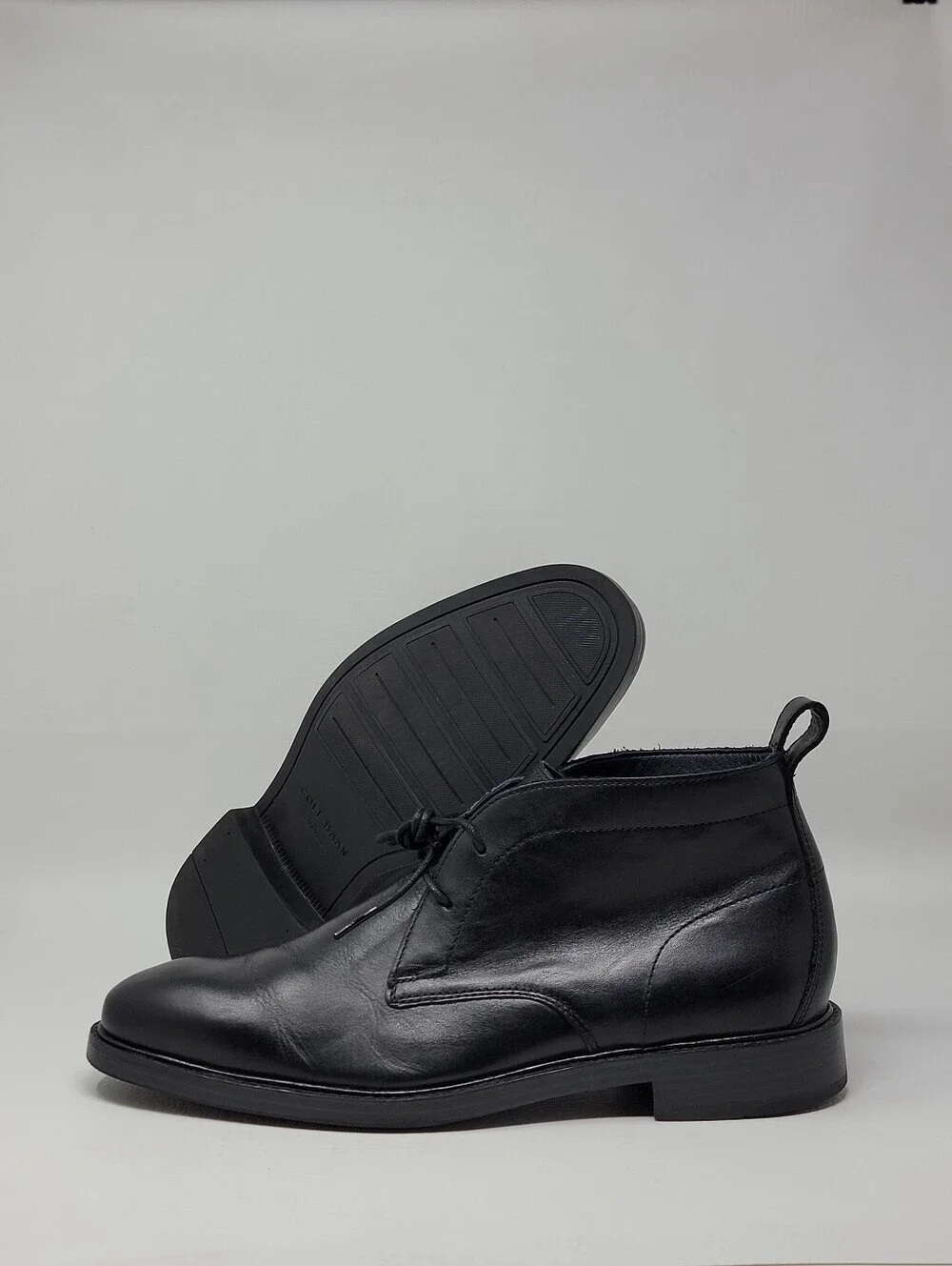 Cole Haan Grand O.S. Men's Size 10M Black Leather WaterProof Chukka Boots C28098